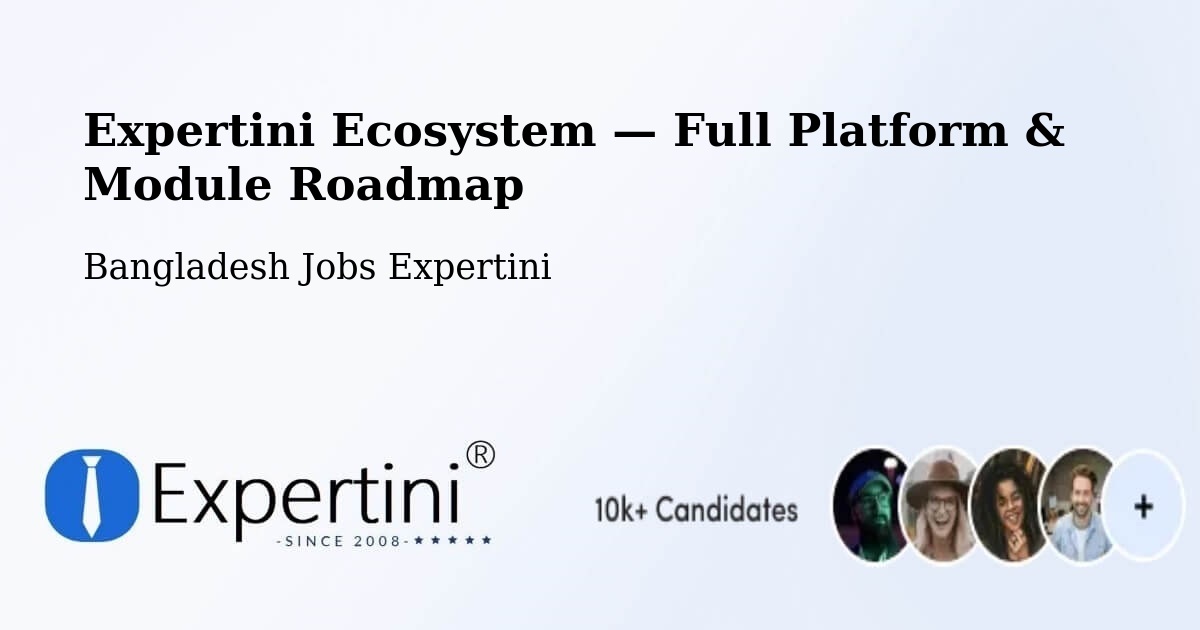 Expertini Ecosystem — Full Platform & Module Roadmap – Dohār